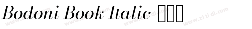 Bodoni Book Italic字体转换